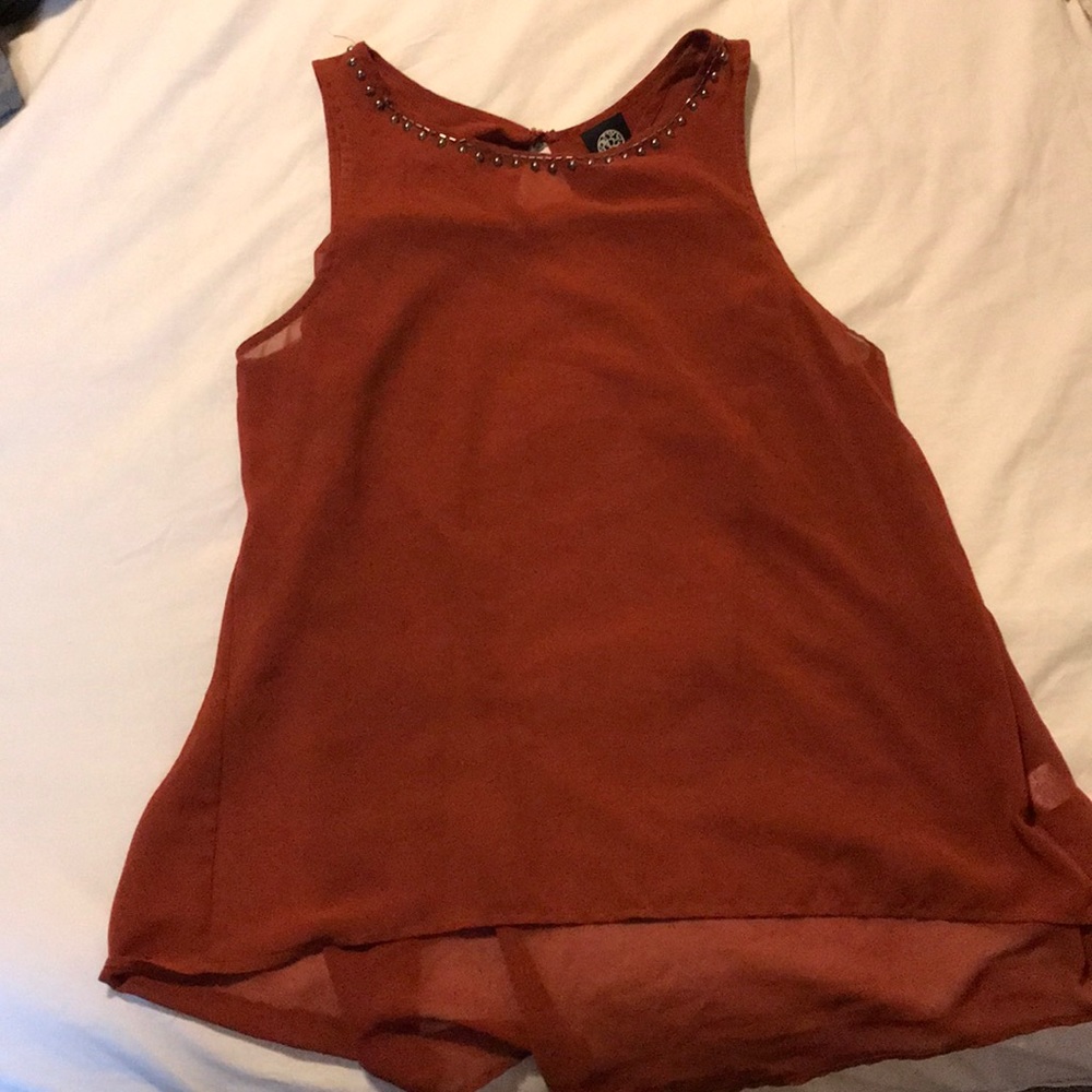 Bobeau Chiffon Tank